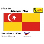 7293 90cm X 180cm Selangor Flag